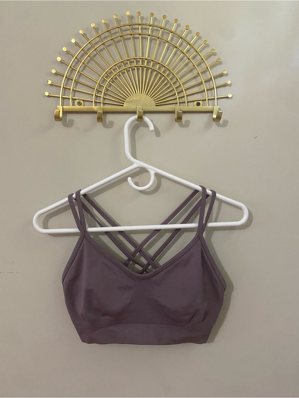 Women’s Strappy Seamless Bralette - Plum